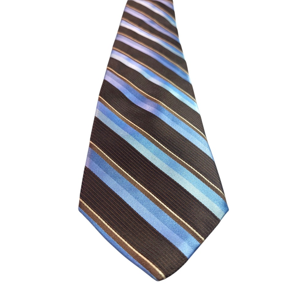 Ted Baker London Silk Necktie Striped Hand Tailored in USA